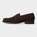 картинка Коричневые лоферы Michel Holger Dark Brown Suede от магазина  Michelshoes