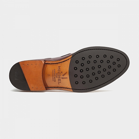 картинка Тёмно-коричневые лоферы Michel 30180 Dark Brown от магазина  Michelshoes