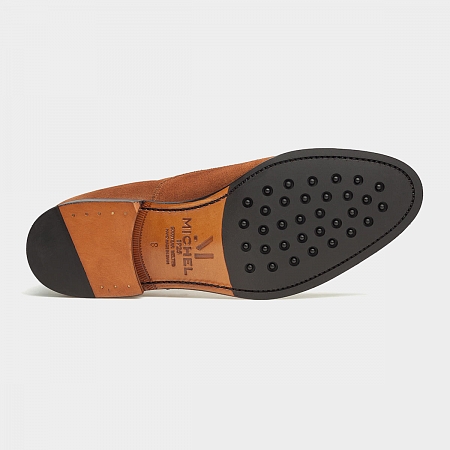 картинка Коричневые оксфорды Michel 9971 Whisky Suede от магазина  Michelshoes