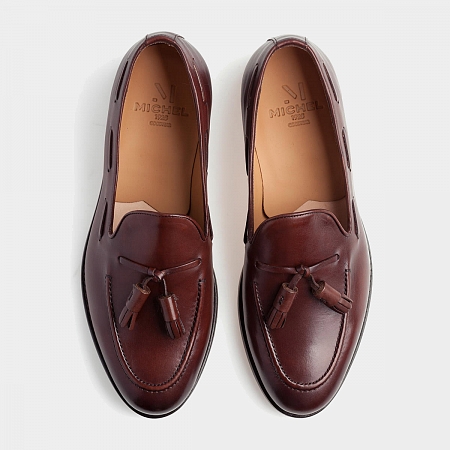 картинка Тёмно-коричневые лоферы Michel 30180 Dark Brown от магазина  Michelshoes