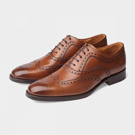 картинка Коричневые броги Michel Lafayette Cognac Vegano от магазина  Michelshoes