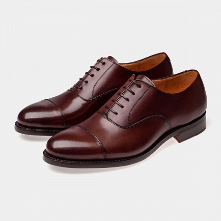 картинка Коричневые оксфорды Michel 9971 Rubber Sole Dark Brown от магазина  Michelshoes