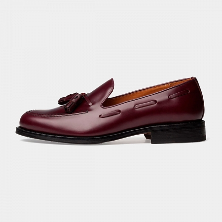 картинка Бордовые лоферы Michel Firm Burgundy от магазина  Michelshoes