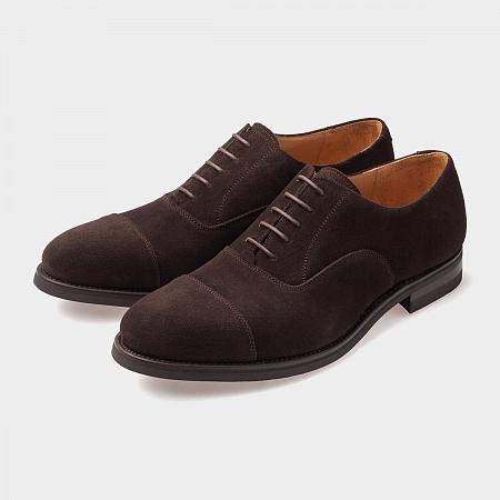 картинка Коричневые оксфорды Michel 9971 Brown Suede от магазина  Michelshoes
