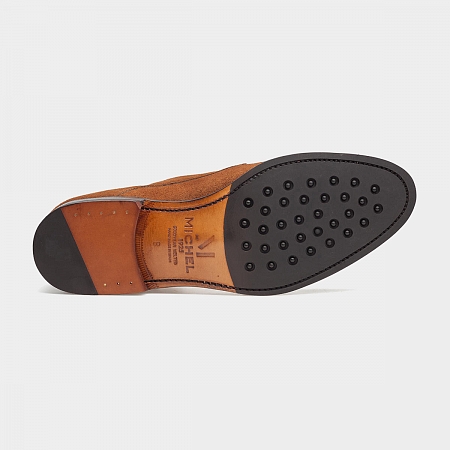 картинка Коричневые монки Michel 9923 Whisky Suede от магазина  Michelshoes