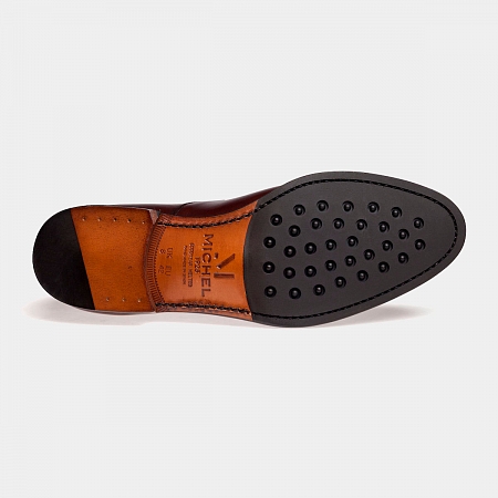 картинка Коричневые оксфорды Michel 9971 Rubber Sole Dark Brown от магазина  Michelshoes
