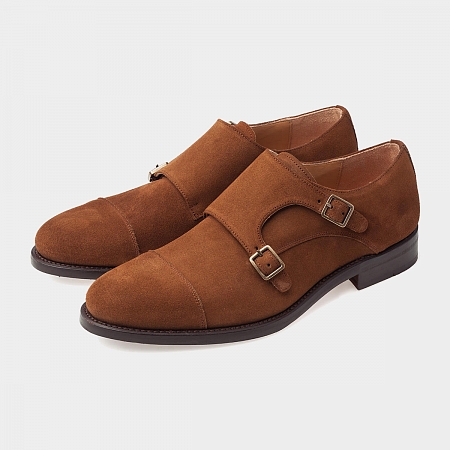 картинка Коричневые монки Michel 9923 Whisky Suede от магазина  Michelshoes