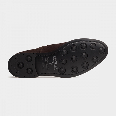 картинка Коричневые оксфорды Michel 9971 Brown Suede от магазина  Michelshoes
