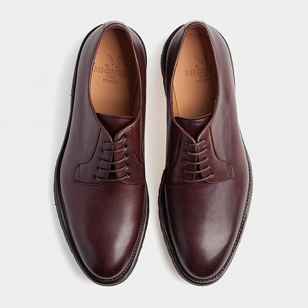 картинка Тёмно-коричневые дерби Michel 30121 Dark Brown от магазина  Michelshoes